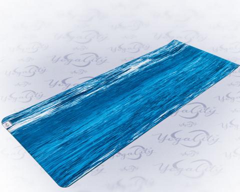 Kétoldalú kék gumi jógaszőnyeg